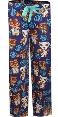 Nintendo Animal Crossing Tom Nook and Slider Lounge Pants Animal Crossing Tom Nook, Tom Nook, Union Suit, Animal Crossing Characters, Knit Men, Mens Boxers, Pants Large, Pants For Men, Classic Cartoons