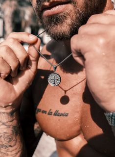 Waterproof Large St. Benedict Medal Necklaces WE ARE ALL SMITH: Men's Jewelry & Clothing. St Benedict Medal, Benedict Medal, Stainless Bracelet, St Benedict, Stainless Steel Pendant, Cord Bracelets, 15th Century, Stainless Steel Chain, Men Necklace