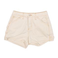 DICKIES Carpenter Workwear Denim Shorts Cream Regular Womens XXS W25 Mid-rise Cotton Utility Jean Shorts, Utility Style Mid-rise Cotton Jean Shorts, Mid-rise Utility Jean Shorts In Cotton, Waist Size, Short Outfits, Work Wear, Denim Shorts, Second Hand, Shoe Accessories