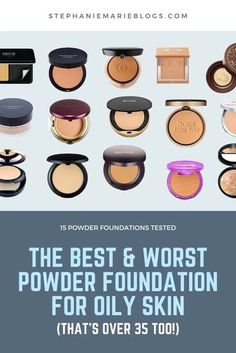 The BEST & WORST Powder Foundation for Oily Skin that's over 35. In depth powder foundation reviews. Best Powders For Oily Skin, Best Pressed Powder For Oily Skin, Powder Foundation For Oily Skin, Drugstore Powder Foundation, Best Drugstore Powder, Drugstore Powder, Full Coverage Powder Foundation, Hr Job, Best Powder Foundation