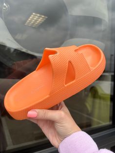 Enjoy the pool in style with these lightweight foam slides. Non-slip Foam Slides For Beach, Cheap Orange Synthetic Slides, Non-slip Synthetic Fun Slides, Playful Non-slip Synthetic Slides, Playful Synthetic Slip-on Slides, Summer Neutrals, Maxi Tops, Summer Pool, Denim Romper