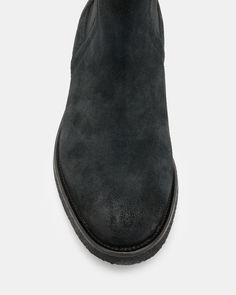 For casual occasions, step out in the Rhett Boots, crafted from soft suede and finished with a crepe rubber outsole. Shaped to a traditional Chelsea boot shape.  These boots fit true to size Round toe Ankle boot Pull tab Chelsea boots Elasticated gusset AllSaints 01-11-94 stamp Suede Chelsea Boots With Lug Sole, Suede Moc Toe Boots With Leather Footbed, Suede Ankle Boots With Vibram Sole, Suede Chelsea Boots With Moc Toe And Suede Lining, Suede Chelsea Boots With Moc Toe And Rubber Sole, Suede Chelsea Boots With Moc Toe, Suede Ankle-high Boots With Leather Footbed, Ankle-high Suede Chelsea Boots With Suede Lining, Suede Boots With Moc Toe And Leather Sole