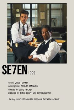 Seven (1995) Se7en Polaroid Poster, Se7en Aesthetic, Se7en Movie Poster, Se7en Poster, Seven Aesthetic, Se7en Movie, Seven 1995, Se7en 1995, Film Seven