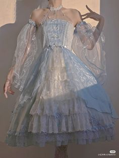 Gaun Abad Pertengahan, Mode Kawaii, Kawaii Fashion Outfits, Fairytale Dress, Fantasy Dress, Fancy Outfits, Lolita Dress, Lolita Fashion