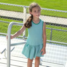 Bow Back Cheer Dress- Navy Casual Summer Dresses For Game Day, Casual Spring Dresses For Game Day, Casual Green School Dresses, Green Casual School Dress, Cheer Dress, Kelly Green Dresses, Watch Party, Bow Back, Drop Waist