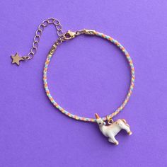 Unicorn Charm Bracelet - Etsy Magical Handmade Bracelets As A Gift, Handmade Whimsical Charm Bracelet For Friendship, Whimsical Handmade White Charm Bracelet, Whimsical White Handmade Charm Bracelet, Handmade Adjustable Whimsical Friendship Bracelets, Whimsical Handmade Adjustable Friendship Bracelets, Adjustable Whimsical Charm Bracelet, Whimsical Adjustable Charm Bracelet, Whimsical Adjustable Charm Bracelet As Gift