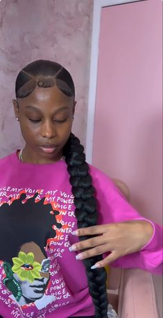 Weave Bob, Sleek Braided Ponytail, Curly Weave, Weave Ponytail Hairstyles, Black Ponytail Hairstyles, Feed In Braids Hairstyles, Hair Styles For Women