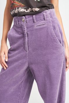 Our Wide Leg Corduroy Pants make a stylish addition to your wardrobe. Crafted from 100% cotton, these straight leg pants have a comfortable mid-rise fit and are perfect for everyday wear. Model wears size Small, with a height of 5'9" for reference. Imported. Affordable 90s Inspired Mid-rise Bottoms, Light Purple Pants Outfit, Wide Leg Corduroy Pants, Corduroy Wide Leg Pants, Outfit Elegantes, Purple L, Cardigan Sweater Coat, Quirky Fashion, Corduroy Fabric