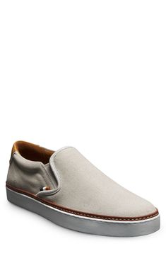 Contrast leather trim adds a dapper flourish to this casual suede slip-on serving effortless grab-and-go comfort no matter where your day takes you. Elastic gore insets FlyForm™ removable insole for shock-absorbing support Leather upper and lining/rubber sole Imported Casual Leather Slip-ons With Contrast Sole, Everyday Suede Slip-ons With Textured Sole, Casual Suede Slip-ons With Leather Sole, Casual Suede Slip-ons With Suede Lining, Casual Suede Slip-on Sneakers, Casual Leather Slip-on Sneakers, Classic Low-top Slip-ons For Everyday, Casual Slip-on Sneakers With Suede Lining, Casual Leather Slip-on Sneakers For Everyday