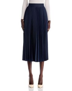 Boss Vapliso Pleated Skirt Elegant Blue Pleated Skirt With Accordion Pleats, Classic Fitted Pleated Skirt For Business Casual, Elegant Blue Pleated Skirt, Formal Fitted Pleated Skirt For Fall, Chic Blue Pleated Skirt For Formal Occasions, Formal Fall Fitted Pleated Skirt, Fitted Pleated Skirt For Formal Fall Occasions, Fitted Pleated Skirt For Formal Fall Events, Elegant Blue Pleated Skirt For Formal Occasions