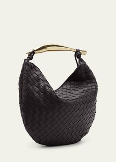 Bottega Veneta Medium Sardine Bag - Bergdorf Goodman Sardine Bag, Small Shoulder Bag, Bergdorf Goodman, Top Designers, Leather Top, Bottega Veneta, Top Handle Bag, Tops Designs, Brass