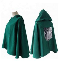 Attack on Titan Anime Shingeki no Kyojin Cosplay Costume Grade Top Cape Cloak - $25 Attack On Titan Outfit, Shingeki No Kyojin Cosplay, Otaku Clothes, How To Tie Shoes, Fitness Shirts, Cape Cloak, Titan Anime, Anime Inspired Outfits