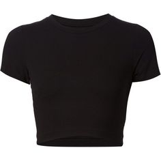 Getting Back To Square One cropped T-shirt ($115) ❤ liked on Polyvore featuring tops, t-shirts, shirts, crop tops, black, black top, t shirts, shirts & tops, crop tee en crop t shirt #blackcroptop Crop Tops Black, Back To Square One, Shirts Crop Tops, Good Vibes Shirt, Png Clothes, Black Crop Tee, Shirt Crop Top, Black Tees