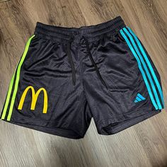 Brand New - Never Worn 7 Inch Inseam Dark Blue In Color Blue Sportswear Bottoms With Letter Print, Adidas Casual Shorts For Sports Events, Casual Adidas Shorts For Sports Events, Casual Blue Athletic Shorts For Sports Events, Casual Adidas Athletic Shorts For Sports Season, American Games, Shorts Adidas, Adidas Blue, Adidas Shorts