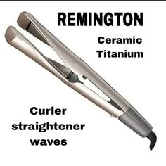 Remington Pro 1" Multi-Styler With Twist & Curl Technology Straighten Or Curl Using Just One Tool! The Remington Pro 1" Multi-Styler With Twist & Curl Technology Features Unique Twisted Plates That Guide Hair To Set Bouncy Curls, Beach Waves, Or Straight Styles. The New And Improved Smooth Glide Design Delivers A Smooth Glide As You Style. It’s Perfect For Color Treated Hair Thanks To The Heat Control Sensor, Which Prevents Overheating For Less Damage And Color Fading*. The Ceramic Titanium Plat Remington Straightener, Wave Curling Iron, Straightener Waves, Curling Flat Iron, Hair Curling Tools, Waves With Curling Iron, Curling Straight Hair, Curling Tools, Twist Curls