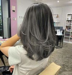 Korean Hair Color, Hair Color Streaks, Short Hair Color, Grey Hair Color, Hair Stylist Life