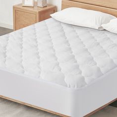 the mattress is made and ready to be used in the bedroom or as a bed