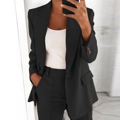 Womens Blazer Coat, Slim Cardigan, Blazer Casual, Slim Blazer, Elegant Blazers, Womens Jackets Casual, Womens Suits Business, Blazer Jackets For Women, Fitted Cardigan