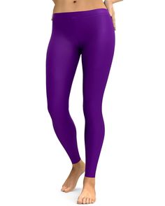 These Deep Purple leggings will compliment any leg it is on! It durable fabric makes sure it won't lose it's vibrancy when it stretches a little. Purple is one of the best selling solid colors in our store. Purple Stretch Elastane Tights, Comfort Stretch Solid Color Tights For Pilates, Footless Solid Color Yoga Leggings, Footless Workout Tights, Purple Compression Full Length Tights, Purple Compression Full-length Tights, Purple Stretch Leggings For Pilates, Solid Color Footless Yoga Pants, Stretch Purple Leggings For Pilates