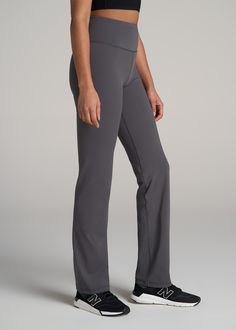 Tall Women's Leggings: Discover the Perfect Fit Balance for Your Active Lifestyle For the tall woman who values both style and functionality, our Balance Straight Leg Tall Leggings are a game-changer. Crafted with a unique blend of polyester and spandex, these leggings offer unparalleled comfort and flexibility, making them ideal for both active and casual wear. The high-rise design and stretch waistband ensure a flattering fit for taller frames, while the hidden pocket adds a practical touch fo Gray Activewear Long Pants With Comfort Waistband, Gray Full Length Pants With Comfort Stretch, Gray Comfort Stretch Full-length Pants, Gray Comfort Stretch Full Length Pants, Functional Full-length Yoga Pants With Comfort Waistband, Functional Full Length Yoga Pants With Comfort Waistband, Versatile Full-length Gray Leggings, Gray Sporty Bottoms, Versatile Gray Full-length Leggings