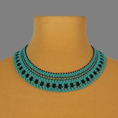 "A turquoise necklace is a stylish and original decoration. A seed bead necklace will make you more tender and sophisticated. A modern necklace will be a wonderful birthday gift for sister. Despite the size, the bead necklace is not heavy.  A boho necklace is suitable for any look and is easily combined with clothes of different styles. All beaded jewelry in our assortment is unique. Each product has its own style and original design. Nevertheless, many pieces of jewelry are easily combined with each other, creating an unforgettable image. ------------------ The turquoise jewelry is one of the best gift ideas. At SweetBeadsIP, you will find a gift for everyone - gift for a girlfriend, gift for mother, gift for sister, or gift for daughter. This  handmade necklace is crafted with Czech bead Ivory Necklace, Birthday Gift For Sister, Weaving Inspiration, Gold Collar Necklace, Beaded Bib Necklace, Beaded Collar Necklace, Modern Necklace, Necklace Bead, Gift For Sister