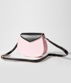 Made from high-quality leatherette material, this bag features a charming heart-shaped design in light pink and black colors that will surely make heads turn. The adjustable and removable strap allows for versatile styling options, while the snap button closure keeps your belongings secure. With two inside pockets to keep your essentials organized, this bag is perfect for adding a pop of color to any look.Available while supplies last. Pink Shoulder Bag With Snap Closure, Chic Pink Bags With Snap Closure, Pink Crossbody Shoulder Bag With Snap Closure, Pink Faux Leather Shoulder Bag With Detachable Strap, Pink Faux Leather Bag With Adjustable Strap, Pink Faux Leather Bags With Detachable Strap, Pink Faux Leather Bag With Detachable Strap, Mean Girls Outfits, How To Make Handbags