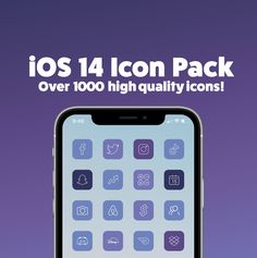 an iphone with the text, icon pack over 100 high quality icons