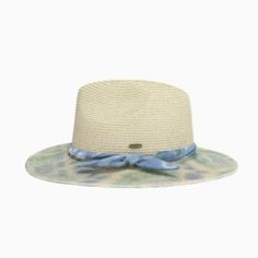 Stand Out From The Crowd With Our Tie Dye Brim C.C Panama Sun Hat! Embrace Your Wild Side With The Unique Tiedye Pattern And Make A Statement At The Lake, Pool, Or Beach. Protect Yourself From The Sun While Looking Stylish And Adventurous. Don't Settle For A Plain Hat - Take A Risk And Elevate Your Look With Our Tie Dye Brim C.C Panama Sun Hat! Tie Dye Brim C.C Panama Sun Hat Uva/Uvb Spf 50 Protection Made In China Weight: 6.2 Oz (175.77 G) Casual Blue Fedora With Wide Brim, Casual Blue Wide Brim Fedora, Green Adjustable Casual Panama Hat, Casual Blue Fedora Sun Hat, Casual Adjustable Green Panama Hat, Green Fedora For Summer Vacation, Casual Adjustable Blue Fedora, Casual Green Adjustable Panama Hat, Green Summer Fedora For Vacation