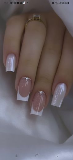 Designs For Short Nails, Fake Nails Designs, Nails Yellow, French Manicure Nails, Gel Nails Diy, Bride Nails, Fancy Nails Designs, Pretty Nail Art Designs, Work Nails