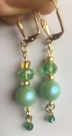 Excited to share the latest addition to my #etsy shop: Green Bead Earrings https://etsy.me/2VmNsHJ  #jewelry #earrings #no #women #glass #earlobe #leverback #dangleearrings #beadearrings Elegant Green Jade Jewelry, Nickel-free Green Earrings For Party, Green Jade Earrings For May Birthstone, Green Nickel-free Party Earrings, Elegant Adjustable Light Green Jewelry, Nickel-free Green Beaded Earrings For Parties, Green Adjustable Jewelry With Matching Earrings, Elegant Lime Green Earrings For Gift, Green Hypoallergenic Jewelry Gift