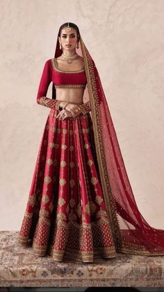 Red Wedding Lehenga, Bride 2024, Latest Bridal Lehenga Designs, Jae Suk, Red Bridal Dress, Latest Bridal Lehenga, Wedding Lehenga Designs, Designer Lehengas