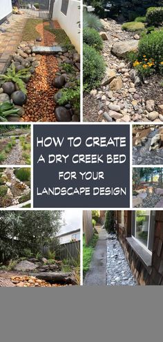 how to create a dry creek bed for your landscape design