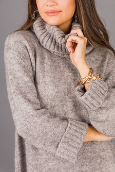 Chunky Cowl Sweater, H Grey :: NEW ARRIVALS :: The Blue Door Boutique Chunky Cowls, Cowl Sweater, Blue Door, Cowl Neck, Boutique Clothing, Cute Dresses, Must Haves, New Arrivals, Customer Service