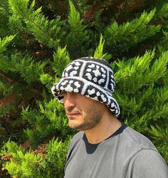 Crochet Bucket Hat for Men 100% hand knitted Knitted with cotton yarn. Flexible and adapts comfortably to different head sizes. If you want to design with different colors and have questions, please send us a message. Thank you for choosing us💖 Crochet Hat For Men, Crochet Mens Hat, Bucket Hat For Men, Mens Bucket Hats, Crochet Bucket, Crochet Bucket Hat, Hat For Men, Hat Man, Summer Hat