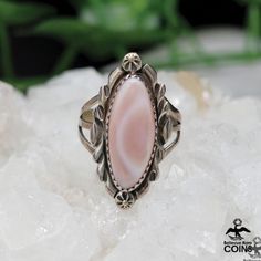 Metal: sterling Silver Weight: 5.2 grams Size: 8 (US) Stones: Mother of Pearl *This exquisite Southwestern Silver Boho Ring is perfect for adding a unique statement to any look. Crafted in a sterling silver with a stunning pink mother of pearl, it's sure to become an essential part of your wardrobe. The ring is in great condition with some patina and wear. Add this impressive ring to your cart today! * P L E A S E * S E E * P H O T O S!! Tacoma Wa, Boho Ring, Boho Rings, Rings Statement, Mother Of Pearl, Statement Rings, Patina, Jewelry Rings, Sterling Silver