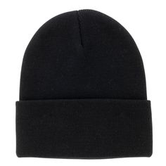 This unisex knit beanie is made of 100% soft acrylic yarn that adjusts to fit any head comfortably. This knit beanie is constructed with crown seams for a great fit that will hold up wear after wear.. Simple, easy and functional - this is a staple everyone needs in their closet for those cold, harsh winter days.. Infinity Brands Men's Black Acrylic Knit Hat (Adult) | MK14-033CRA Outdoor Acrylic Beanie, Adjustable Acrylic Beanie For Outdoor, Black Acrylic Beanie For Winter, Adjustable Solid Color Winter Beanie, Adjustable Winter Beanie, Acrylic Beanie For Cold Weather, Adjustable Black Knitted Beanie, Acrylic Beanie For Streetwear, Warm Solid Hats For Streetwear