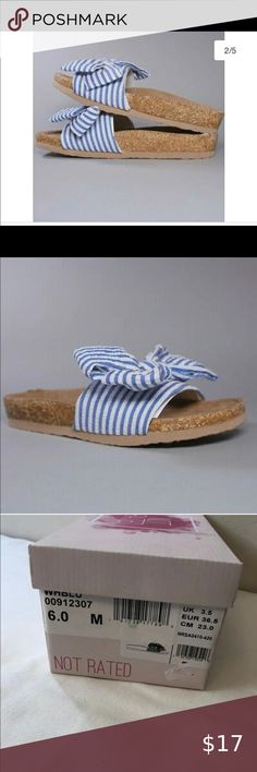 Thread Braided Wrap Sandals New hilda slide sandals from not rated white and blue stripe women’s Not Rated Shoes Sandals Casual Blue Flip Flops For Summer, Casual Blue Sandals For Summer, Summer Flat Sandals With Cork-bed Midsoles, Flat Sandals With Cork-bed Midsoles For Summer, Blue Slip-on Flip Flops For Summer, Blue Flat Sandals For Summer, Blue Sandals With Cushioned Footbed For Beach Season, Blue Flip Flops With Textured Footbed, Casual Adjustable Blue Sandals