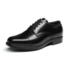 PRICES MAY VARY. Men’s derby shoes designed in the USA. Soft synthetic leather upper features a cap toe. Classic lace-up construction for a secure fit. Premium leather lining and lightly padded latex footbed for all-day comfort. Flexible and comfortable derby dress shoes with rubber outsole. Heel Height Measurement: Approximately 1 inch. Complete your casual and formal look this season with these wing tip stylish oxford lace-ups featuring decorative perforation for vintage appeal. Featuring perf Men’s Dress Shoes, Guys Dress Shoes, Brown Dress Shoes Men, Black Dress Shoes Men, Groomsmen Shoes, Mens Brown Dress Shoes, School Uniform Shoes, Mens Black Dress Shoes, Mens Derby Shoes