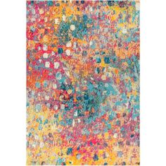 CTP108A-4 Decor/Furniture & Rugs/Area Rugs Colorful Area Rugs, Vibrant Rug, Abstract Runner Rug, Yellow Area Rugs, Children Room, Paint On Canvas, Office Room, Yellow Rug, Perfect Rug