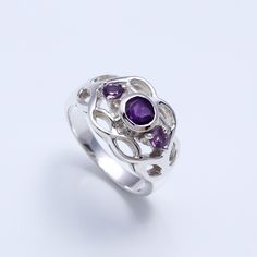 Amethyst Ring, Statement Ring, 925 Sterling Silver Ring, Gift For Her, Round Shape Ring, Silver Jewelry, Natural Stone, Navajo Ring This stunning ring reflects a superb purple amethyst gemstone set in 925 sterling silver. An impressive and stylish piece which is perfect for daily wear. Developing fresh ways to wear timeless looks. Set in high quality-materials, say hello to your new favorite ring. All sizes are available: Please choose your desired size and then add the ring to your shopping car Purple Sterling Silver Crystal Open Ring, Purple Sterling Silver Open Crystal Ring, Sterling Silver Hallmarked Amethyst Promise Ring, Purple Amethyst Open Ring In Sterling Silver, Sterling Silver Multi-stone Amethyst Ring, Sterling Silver Purple Ruby Ring For Promise, Hallmarked Purple Sapphire Sterling Silver Ring, Purple Ruby Ring In Sterling Silver For Promise, Multi-stone Amethyst Ring In Sterling Silver