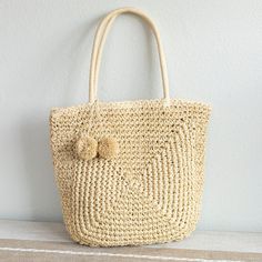 Bohemian Natural Fiber Beach Bag For Vacation, Bohemian Beach Bag In Natural Fiber For Vacation, Casual Summer Crochet Bag With Tassels, Summer Beige Crochet Bag With Tassels, Everyday Summer Crochet Bag With Tassels, Natural Crochet Bag With Tassels For Summer, Beige Crochet Bag With Tassels For Vacation, Summer Crochet Bag With Tassels For Everyday Use, Beige Tassel Beach Bag For Summer