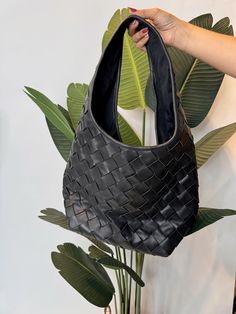 Sole Woven Leather Bag Palm Beach Gardens Florida, Woven Leather Bag, Palm Beach Gardens, Leather Purse, Leather Purses, Boho Style, Inside Pocket, Leather Bag, Boho Fashion