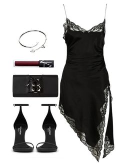 "Untitled #5377" by lilaclynn ❤ liked on Polyvore featuring Alexander Wang, Yves Saint Laurent, Perrin, NARS Cosmetics, Cartier, YSL, cartier, NARS, saintlaurent and yvessaintlaurent Evening Dress Aesthetic, Lingerie Outfit Going Out, Black Dress Outfit, Black Evening Dress, Lingerie Outfit, Outfits Polyvore, Dress Aesthetic, Looks Black, Aesthetic Outfit