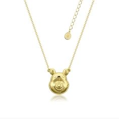 Disney Couture Kingdom Winnie The Pooh Outline Necklace Gold Tone Winnie The Pooh Outline, Pooh Outline, Disney Gold, Disney Couture, Disney Jewelry, Pendant Gold, Necklace Gold, Gold Pendant, Winnie The Pooh