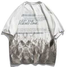 Looking for a casual and fun T-shirt to wear this summer? Look no further than our summer mountain print t-shirt. This unisex T-shirt features a loose and relaxed fit with dropped shoulders, double-layered sleeve cuffs and hem, and a classic round neckline. Made from 100% cotton, this T-shirt is comfortable and breathable for all-day wear. The unique feature of this T-shirt is the playful mountain print design on the front. The colorful and eye-catching design adds a touch of whimsy to your outf Street Style For Men, Mountain Design, Style For Men, Streetwear Clothes, Mountain Print, Classic Jacket, Women Men Shoes, Print Tee, Summer Look