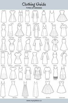 the ultimate guide to sewing dresses for all ages and sizes, with instructions on how to sew them