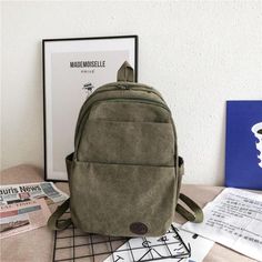 Fashion Women's Backpack Trendy Canvas Solid Color School Bags For Teenager Girls Large-capacity Waterproof Student Scoolbags Height 43CM * Width 13CM *Length 27CM Note: 1 Inch=2.54 CM; 1 CM=0.39 Inch , Buyer Questions & Answers For Back To School? ---------YES Fit A4 Notebook Textbook ? -----YES 15 inch Laptop Fit ? ------YES For Casual Walking?---------YES It Is Waterproof? -------YES If you like it, add to Cart and Wish List. Make it easier for you to find it Brand Name Xpoko Origin US(Origin Casual High-capacity Backpack For Daily Use, High-capacity Casual Backpack For Daily Use, Trendy Large Capacity Backpack For Back To School, Trendy High-capacity School Bag, Casual High-capacity Standard Backpack, Casual Large Capacity Backpack, Large Capacity Khaki Canvas Bag For School, Casual High-capacity Backpack, High-capacity Casual Backpack