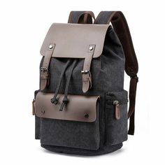 Vintage Sroushaa Is Made Of Top Quality Tear-Resistant Canvas Fabric Material And Vegan Leather, Which With Extremely Durable & Eco-Friendly And Lightweight. Size & Multi-Purpose: 17.7” H X 13” L X 7” W. The Vintage Canvas Backpack Can Be Used As A Hiking Backpack, School Rucksack, Causal Travel Daypack, High School Or College Bag, Shopping Daypack, Work Or Office Rucksack, Etc, Perfect For Middle School, High School, College Student. Usb Port Design: External Usb Charger Port With Built-In Char Business Laptop Bag, Leather Backpack For Men, Canvas Travel Bag, Large Travel Bag, Travel Rucksack, Camping Bag, Computer Bag, Bag Green, Computer Bags