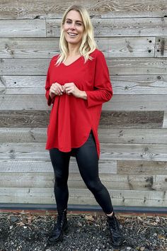 Elevate your basics with our Made in Italy Billie V-Neck Cotton Top. This stunning piece features a flattering V-neckline, full-length sleeves, and a dipped rounded hemline. Upgrade your everyday style with this versatile and chic top. Chic Top, Cotton Top, Everyday Style, Cotton Tops, Everyday Fashion, Length Sleeve, Full Length, Knitwear