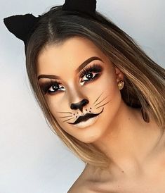 Ide Halloween, Makijaż Sugar Skull, Cats Makeup, Halloween Maquillage, Pelottava Halloween, Halloweenský Makeup, Halloween Make-up Looks, Sweet Makeup